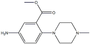 methyl 5-amino-2-(4-methylpiperazino)benzenecarboxylate 구조식 이미지