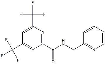 N-(2-pyridinylmethyl)-4,6-bis(trifluoromethyl)-2-pyridinecarboxamide Structure