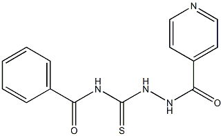 N-[(2-isonicotinoylhydrazino)carbothioyl]benzenecarboxamide Structure