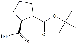 (R)-tert-butyl 2-carbamothioylpyrrolidine-1-carboxylate Structure