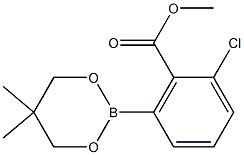 Methyl 2-chloro-6-(5,5-dimethyl-1,3,2-dioxaborinan-2-yl)benzoate Structure