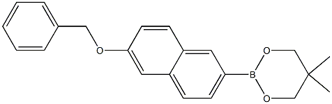 2-(6-Benzyloxynaphthalen-2-yl)-5,5-dimethyl-1,3,2-dioxaborinane Structure