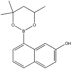 8-(4,4,6-Trimethyl-1,3,2-dioxaborinan-2-yl)-2-naphthol Structure