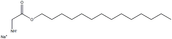 N-tetradecyl glycine sodium salt 구조식 이미지