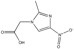 (2-methyl-4-nitro-1H-imidazol-1-yl)acetic acid 구조식 이미지