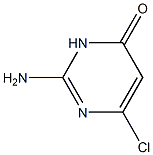 2-amino-6-chloropyrimidin-4(3H)-one 구조식 이미지