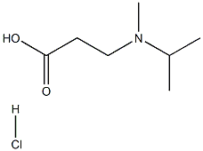 3-[isopropyl(methyl)amino]propanoic acid hydrochloride 구조식 이미지