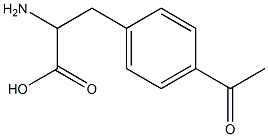 3-(4-acetylphenyl)-2-aminopropanoic acid 구조식 이미지