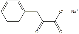 2-oxo-3-phenylpropanoate sodium 구조식 이미지