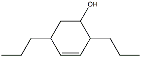 2,5-Dipropyl-3-cyclohexen-1-ol Structure