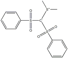 (Dimethylsulfonio)bis(phenylsulfonyl)methanide 구조식 이미지