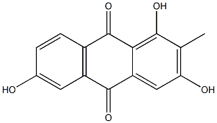 1,3,6-Trihydroxy-2-methylanthraquinone Structure