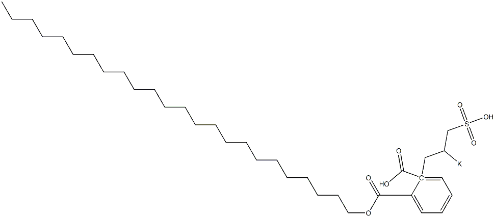 Phthalic acid 1-tetracosyl 2-(2-potassiosulfopropyl) ester Structure