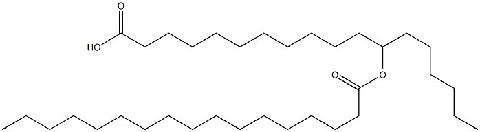 12-Heptadecanoyloxyoctadecanoic acid 구조식 이미지