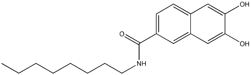 N-Octyl-6,7-dihydroxynaphthalene-2-carboxamide Structure