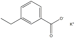 3-Ethylbenzoic acid potassium salt 구조식 이미지