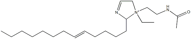 1-[2-(Acetylamino)ethyl]-1-ethyl-2-(5-tridecenyl)-3-imidazoline-1-ium Structure