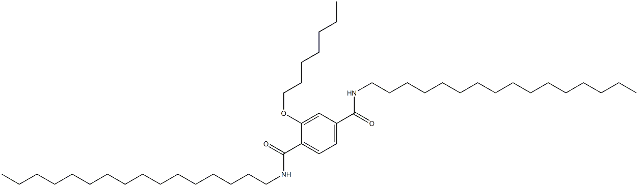 2-(Heptyloxy)-N,N'-dihexadecylterephthalamide 구조식 이미지