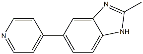 2-Methyl-5-(4-pyridyl)-1H-benzimidazole Structure