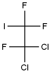 1,1,2-Trifluoro-2,2-dichloro-1-iodoethane 구조식 이미지