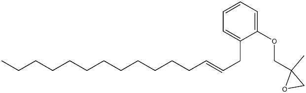 2-(2-Pentadecenyl)phenyl 2-methylglycidyl ether Structure