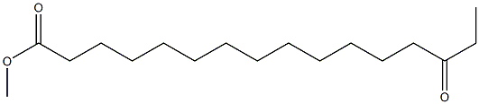 14-Oxohexadecanoic acid methyl ester 구조식 이미지