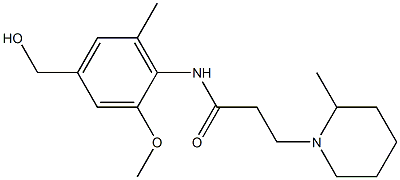 N-(2-Methoxy-4-hydroxymethyl-6-methylphenyl)-2-methyl-1-piperidinepropanamide Structure