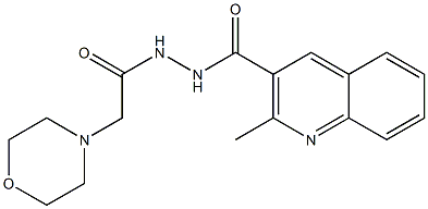 N'-(Morpholinoacetyl)-2-methylquinoline-3-carbohydrazide Structure