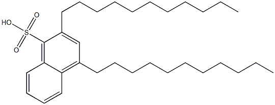 2,4-Diundecyl-1-naphthalenesulfonic acid 구조식 이미지
