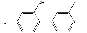 2-(3,4-Dimethylphenyl)benzene-1,5-diol 구조식 이미지