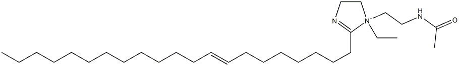 1-[2-(Acetylamino)ethyl]-1-ethyl-2-(8-henicosenyl)-2-imidazoline-1-ium Structure