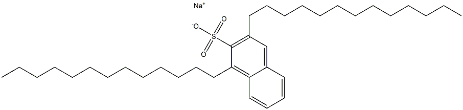 1,3-Ditridecyl-2-naphthalenesulfonic acid sodium salt 구조식 이미지