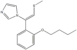 1-[(Z)-2-Methylthio-1-(2-butoxyphenyl)ethenyl]-1H-imidazole Structure