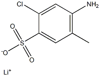 4-Amino-2-chloro-5-methylbenzenesulfonic acid lithium salt Structure