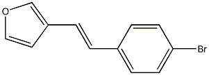 3-(4-Bromostyryl)furan Structure