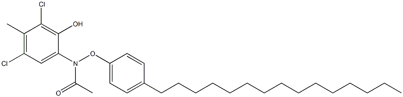 2-(4-Pentadecylphenoxyacetylamino)-4,6-dichloro-5-methylphenol Structure