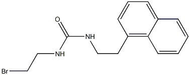 1-(2-Bromoethyl)-3-[2-(1-naphtyl)ethyl]urea 구조식 이미지