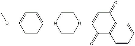 2-[4-(4-Methoxyphenyl)piperazino]-1,4-naphthoquinone Structure