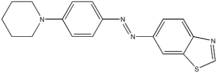 6-[(p-Piperidinophenyl)azo]benzothiazole Structure