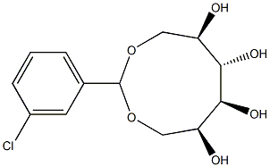 1-O,6-O-(3-Chlorobenzylidene)-L-glucitol Structure