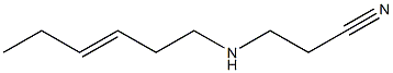 3-(3-Hexenylamino)propiononitrile Structure