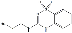 3-[(2-Mercaptoethyl)amino]-4H-1,2,4-benzothiadiazine 1,1-dioxide Structure