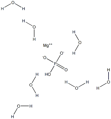 Magnesium hydrogenphosphate heptahydrate Structure