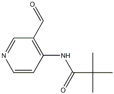 N-(3-Formyl-4-pyridyl)-2,2-dimethylpropionamide Structure