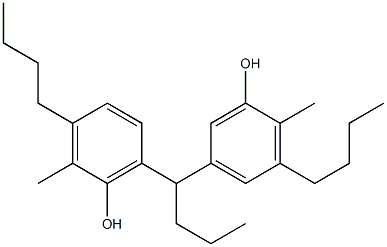 5,6'-Butylidenebis(2-methyl-3-butylphenol) 구조식 이미지