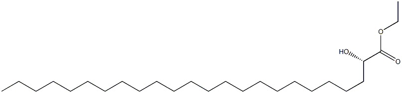 [S,(-)]-2-Hydroxytetracosanoic acid ethyl ester 구조식 이미지