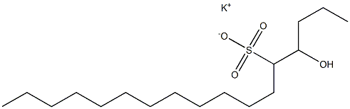 4-Hydroxyheptadecane-5-sulfonic acid potassium salt 구조식 이미지