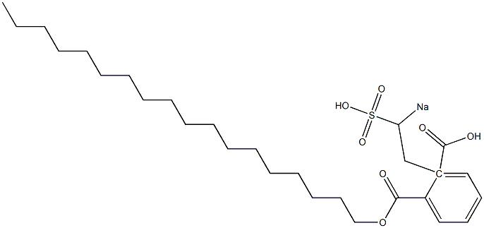 Phthalic acid 1-octadecyl 2-(2-sodiosulfoethyl) ester 구조식 이미지