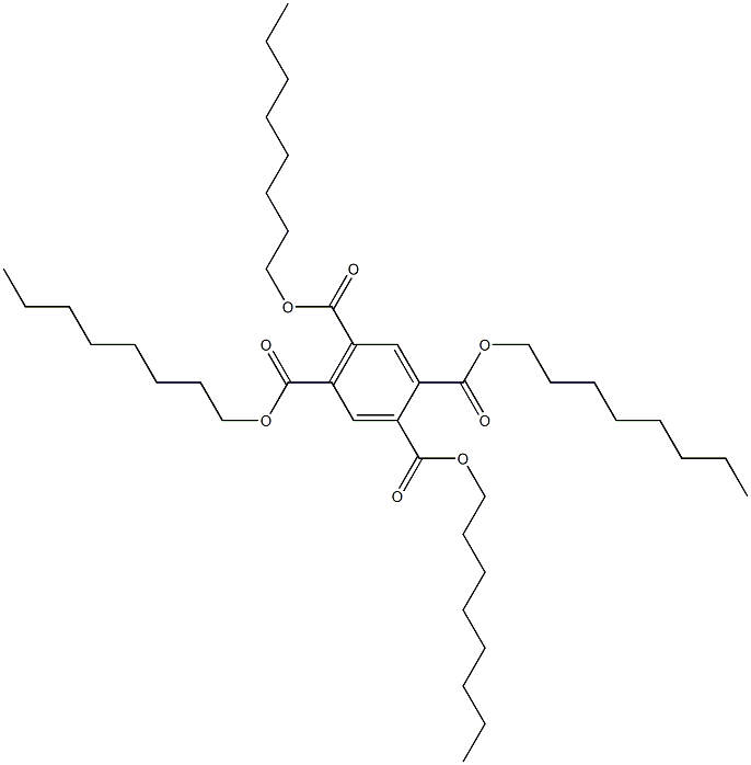 1,2,4,5-Benzenetetracarboxylic acid tetraoctyl ester Structure