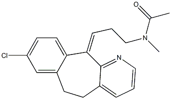 N-[3-[[(Z)-8-Chloro-5,6-dihydro-11H-benzo[5,6]cyclohepta[1,2-b]pyridin]-11-ylidene]propyl]-N-methylacetamide 구조식 이미지